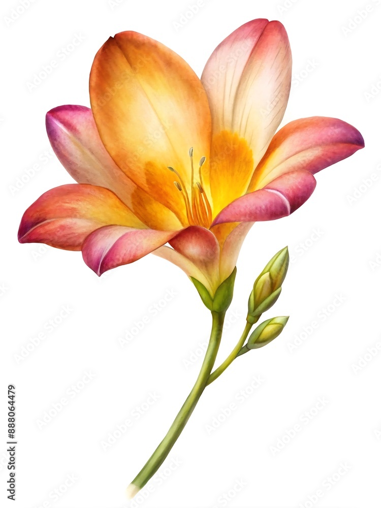 lily isolated on white lily isolated on white