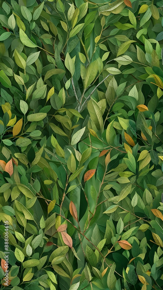 Green branches leaves for organic background Green branches leaves for organic background