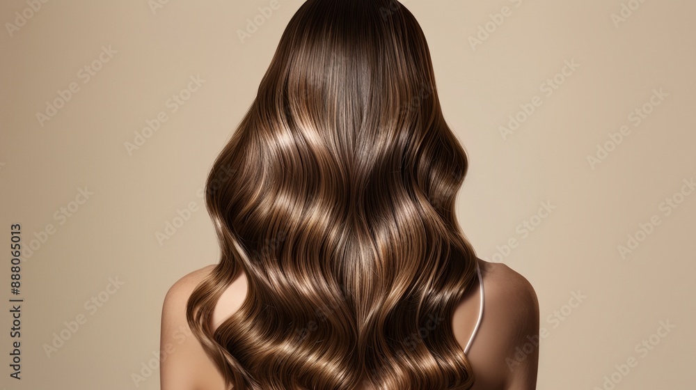 a woman with long, shiny hair a woman with long, shiny hair