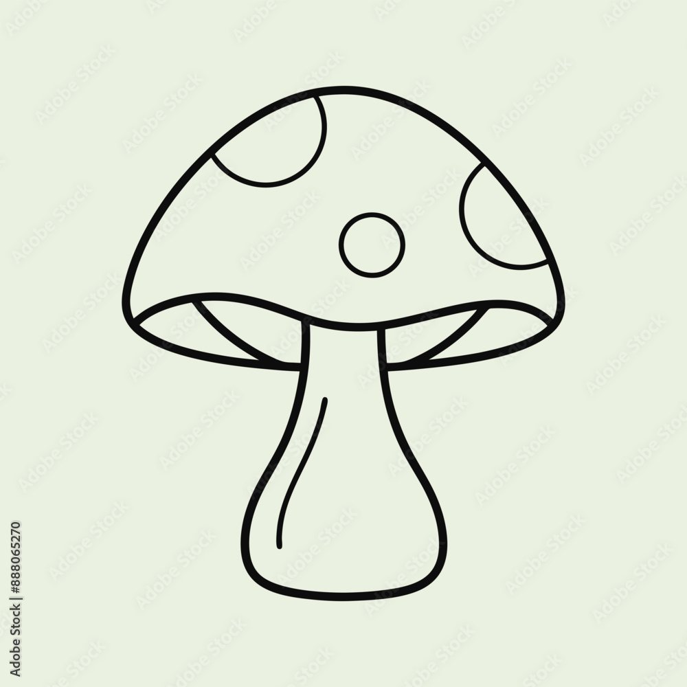 mushroom outline set silhouette illustration mushroom outline set silhouette illustration