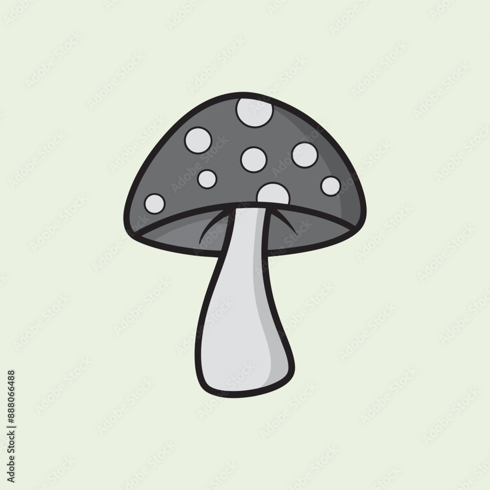 mushroom outline set silhouette illustration mushroom outline set silhouette illustration