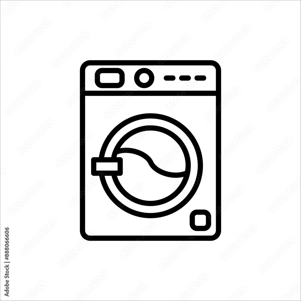 Washing machine icon. Vector Illustration Isolated on a white background. Washing machine icon. Vector Illustration Isolated on a white background.
