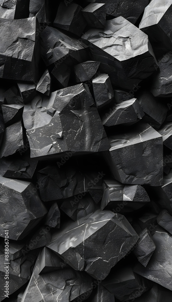 Black Abstract Stones Black Abstract Stones