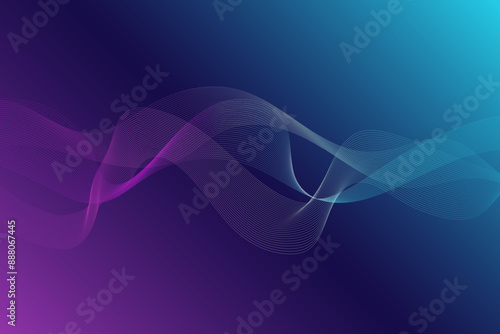 Digital technology banner purple blue background concept with technology light effect