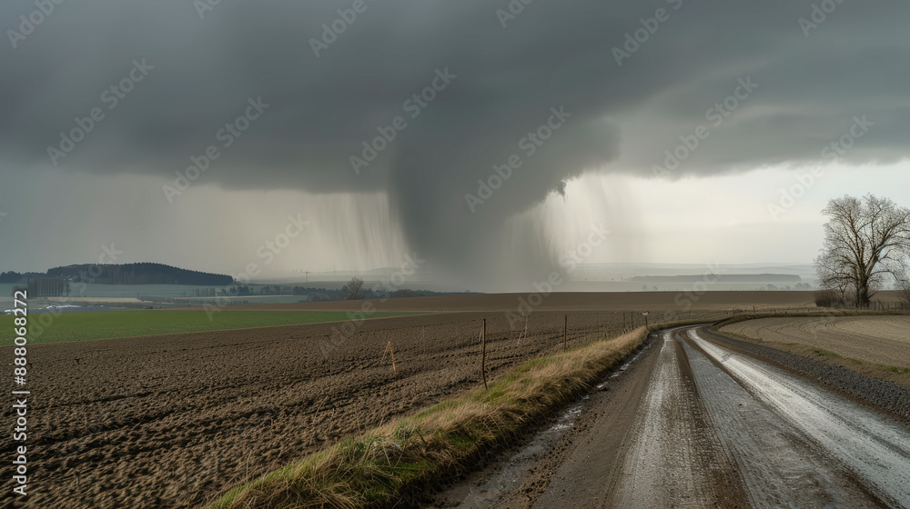 Imposing Storm Clouds Captivating image of a massive storm front sweeping over a rural landscape in south Germany showcasing the dramatic power and beauty of nature's fury Brainstorming Magazine Imposing Storm Clouds Captivating image of a massive storm front sweeping over a rural landscape in south Germany showcasing the dramatic power and beauty of nature's fury Brainstorming Magazine