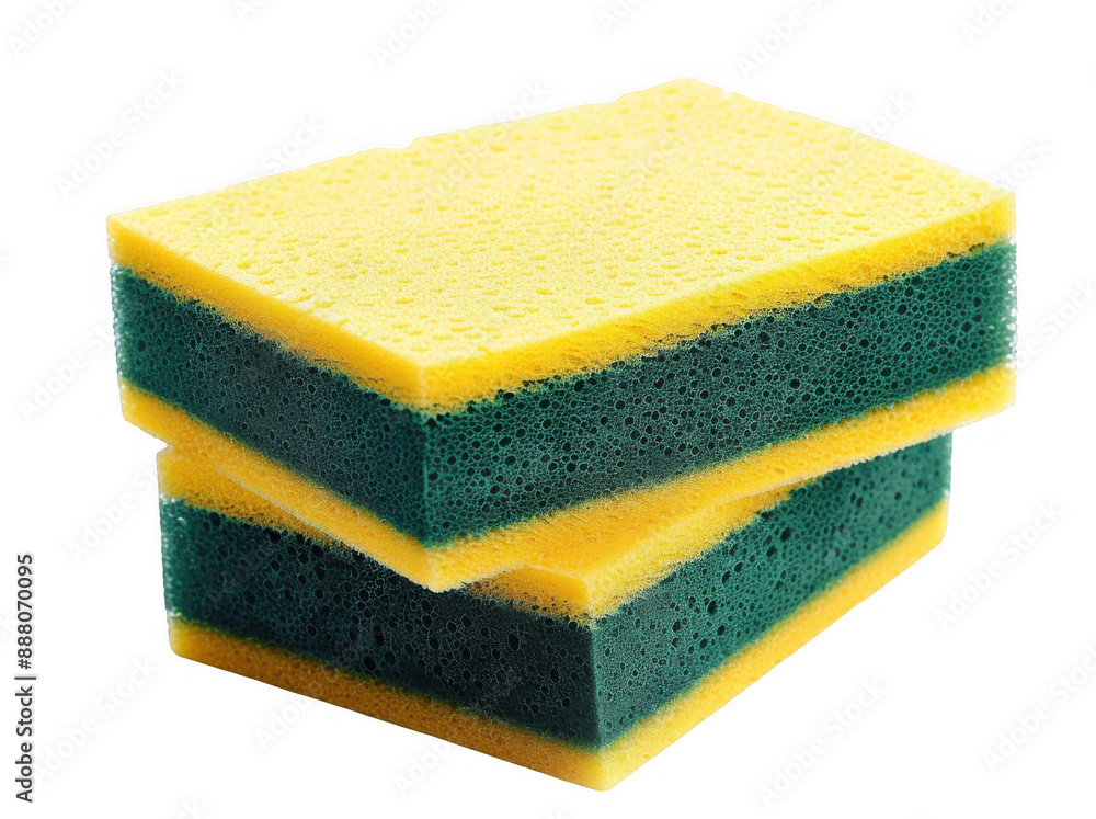 Yellow and Green Kitchen Sponge Yellow and Green Kitchen Sponge