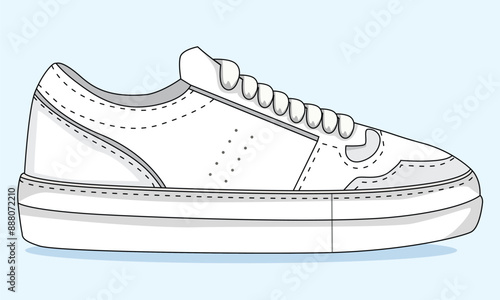 Vector sneakers shoes for training, running shoe vector illustration. Sport shoes , isolated