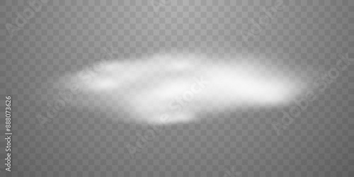 Cloud or fog on transparency grid layer vector stock image