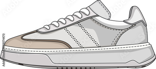 Vector sneakers shoes for training, running shoe vector illustration. Sport shoes , isolated
