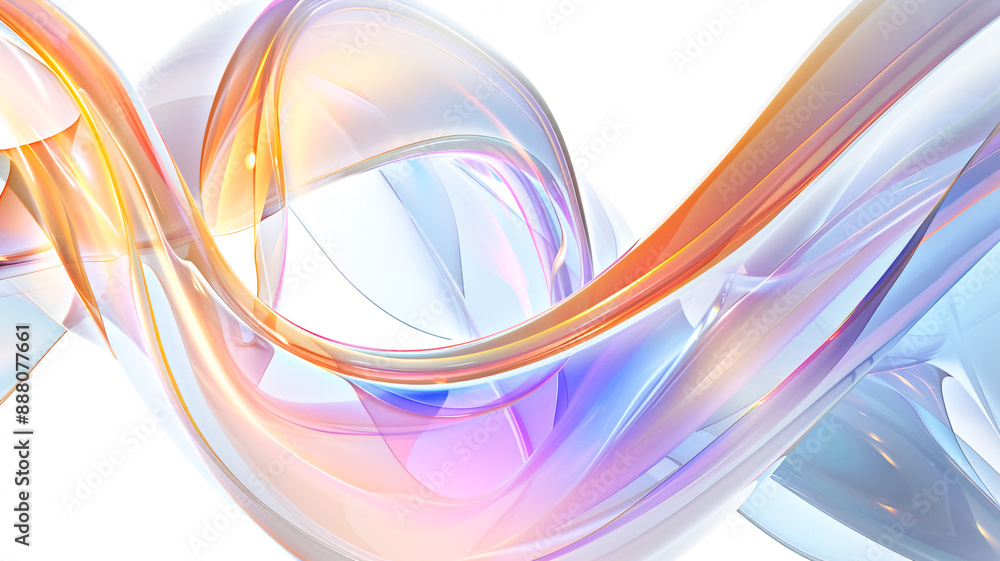 abstract iridescent wave shape background. abstract iridescent wave shape background.