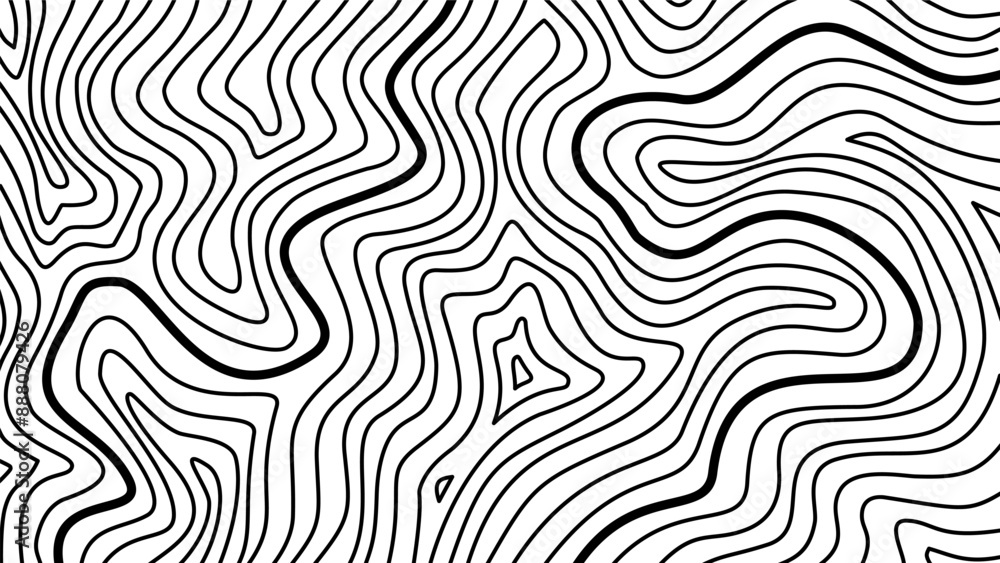 Naklejka premium Topographic contour background. Abstract wave background. topographic contour wallpaper. Topographic map background. abstract wavy line background.