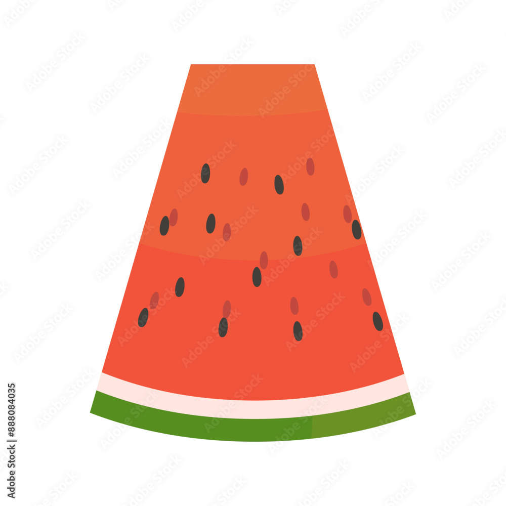 illustration of ripe and sliced watermelon illustration of ripe and sliced watermelon