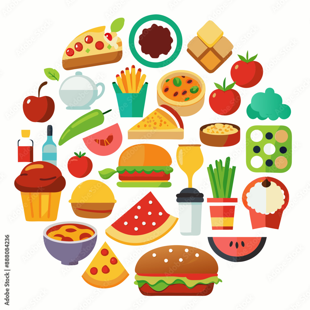 food and drink icons logo vector food and drink icons logo vector