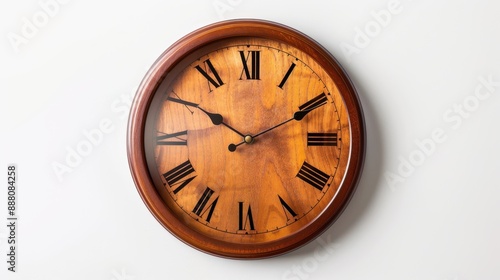 Wallpaper Mural Clock with a white background on a wall. Torontodigital.ca