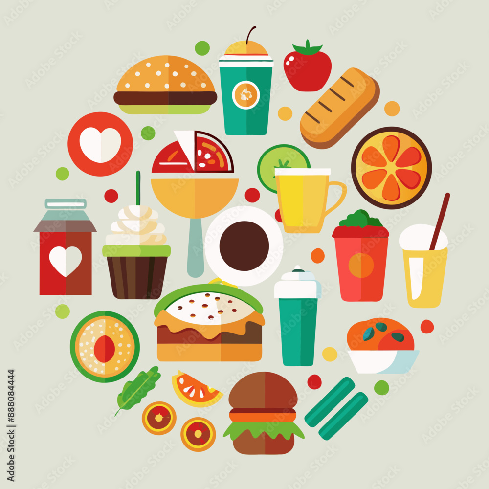 food and drink icons logo vector food and drink icons logo vector
