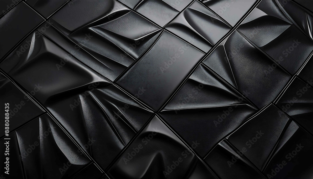 Black, textured leather surface in a close-up, perfect for luxury fashion backgrounds Black, textured leather surface in a close-up, perfect for luxury fashion backgrounds