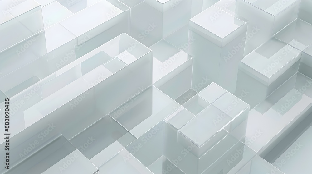 Abstract Geometric Cube Structure in Minimalist Architectural Design Abstract Geometric Cube Structure in Minimalist Architectural Design
