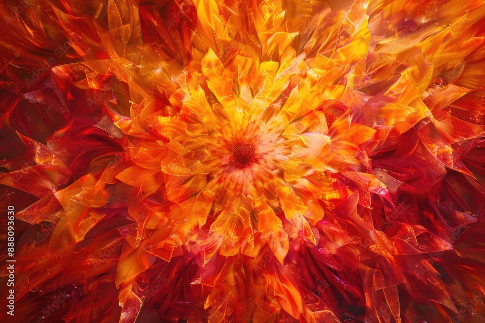 Fire flower bloom Fire flower bloom