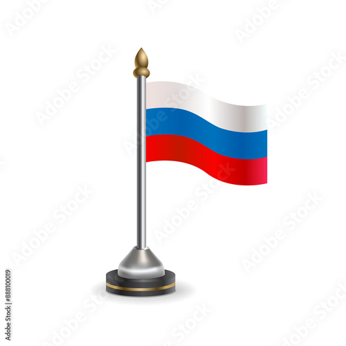 Free Download Russian Federation table flag with background transparent	 - GFXLoad
