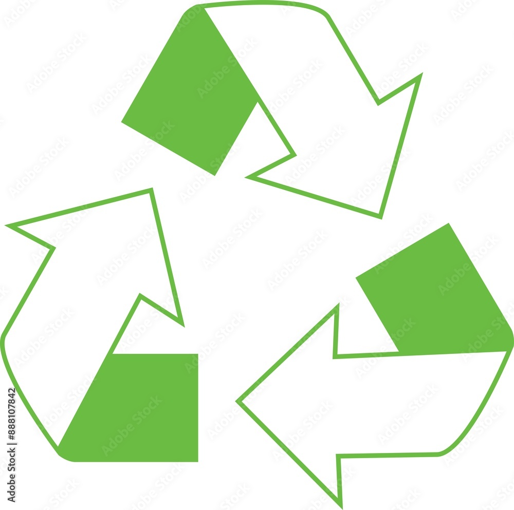 Recycle Icon Vector Illustration Simple Recycle Icon Vector Illustration Simple