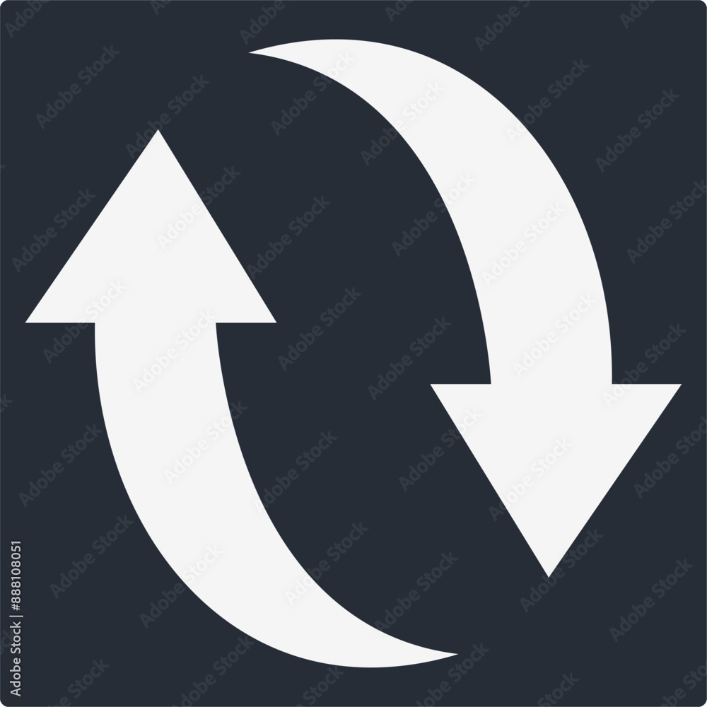 Recycle Icon Vector Illustration Simple Recycle Icon Vector Illustration Simple
