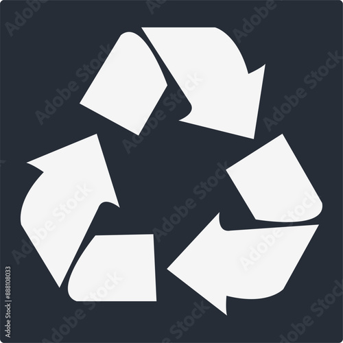 Recycle Icon Vector Illustration Simple