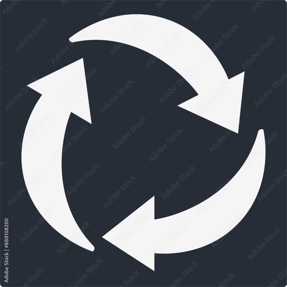 Recycle Icon Vector Illustration Simple Recycle Icon Vector Illustration Simple