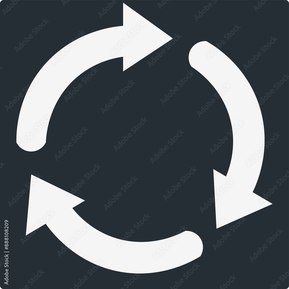 Recycle Icon Vector Illustration Simple Recycle Icon Vector Illustration Simple