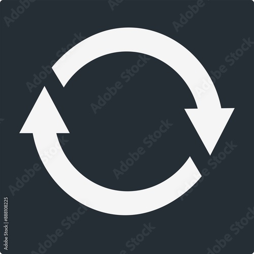 Free Download Recycle Icon Vector Illustration Simple - GFXLoad