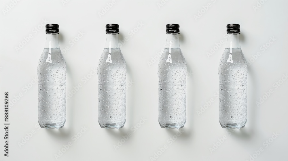 Group of plastic drink water bottles Group of plastic drink water bottles