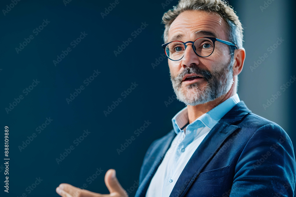An executive giving a speech at a conference, leadership in an organization, mastering marketing and sales skills, investment and business intelligence An executive giving a speech at a conference, leadership in an organization, mastering marketing and sales skills, investment and business intelligence