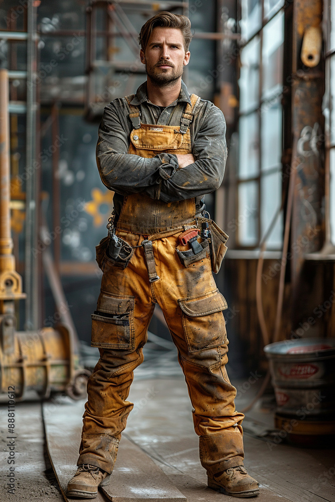 Photo of a construction worker Photo of a construction worker