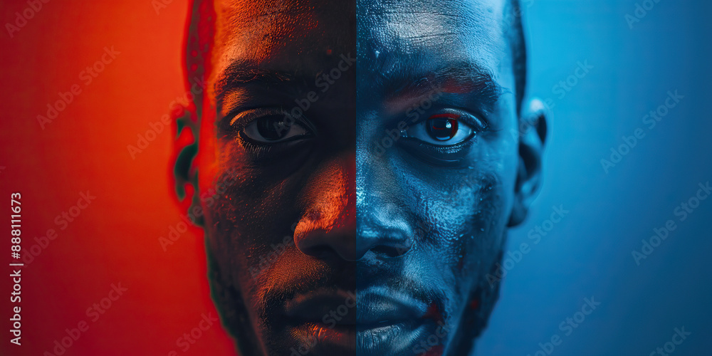 The Party Divide: A split image of two contrasting political party logos. The Party Divide: A split image of two contrasting political party logos.