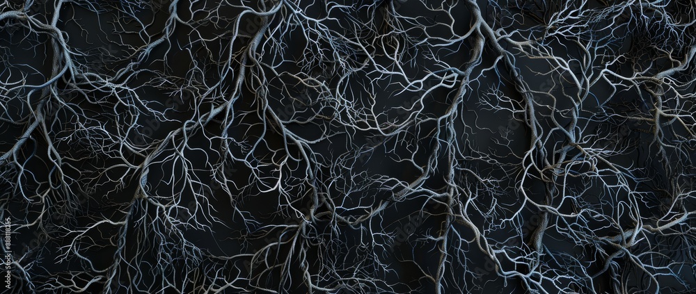 Obraz premium Animated Oscillating Black Panoramic Background