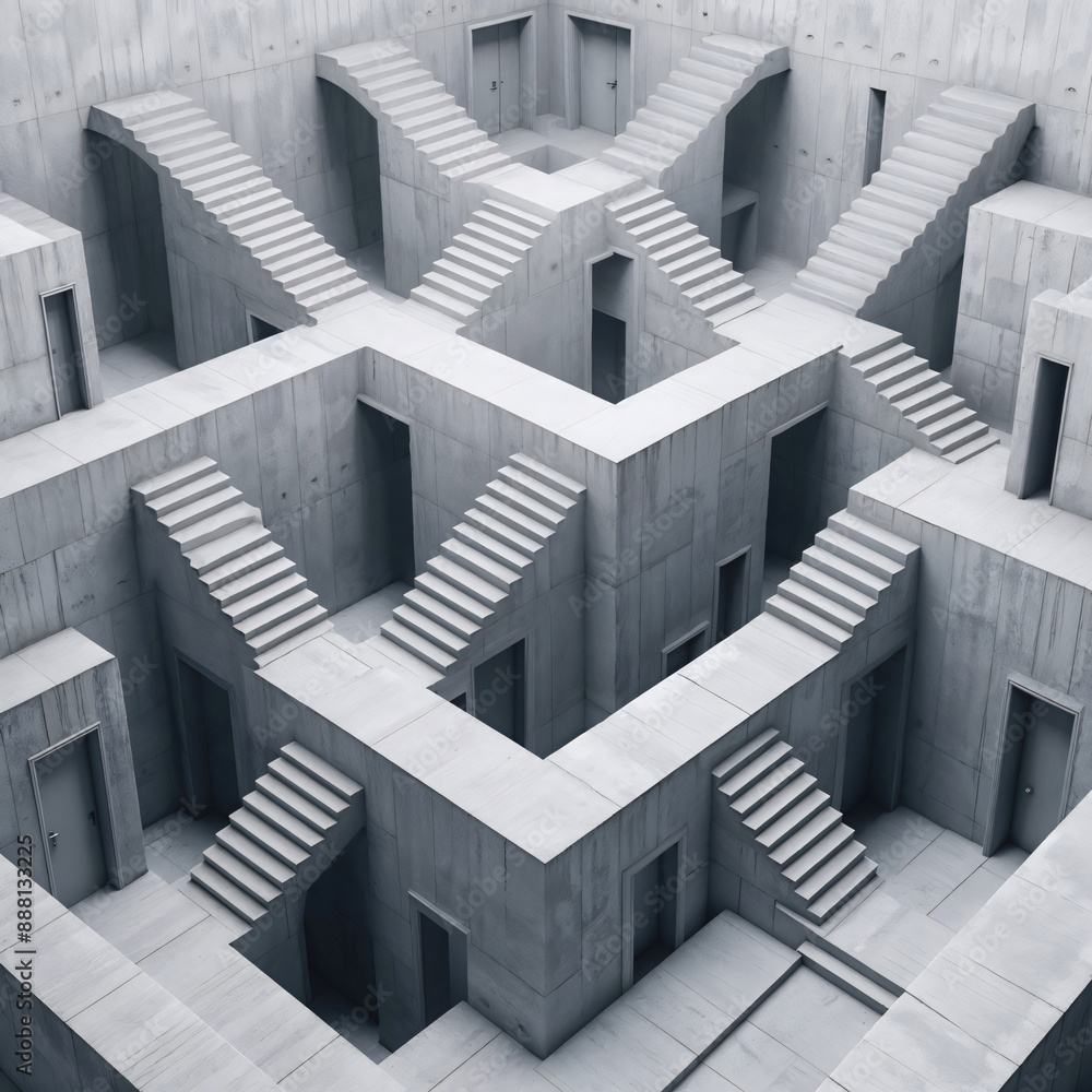 Obraz premium abstract concrete maze