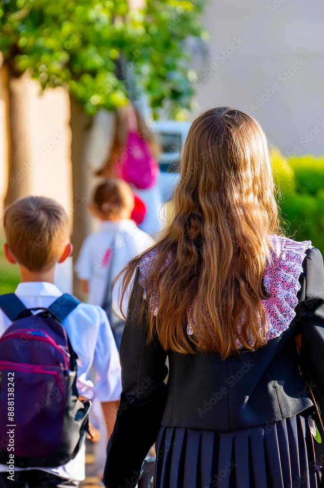 Back to School. Kids Return to Classes After Summer Break. Back to School. Kids Return to Classes After Summer Break.