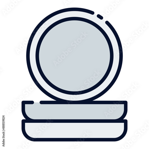 Dish filled line icon