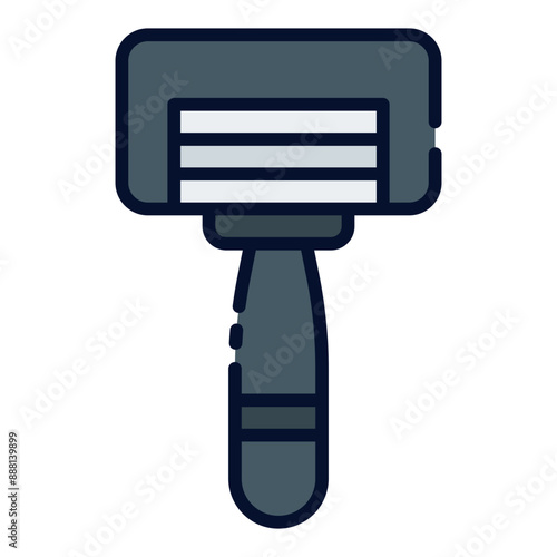 Razor Blade filled line icon