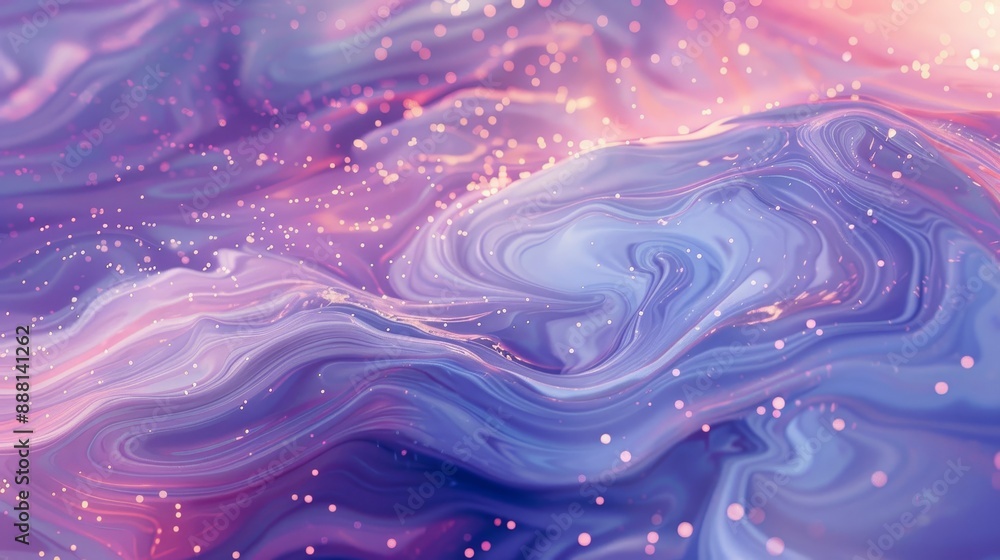 Abstract wallpaper with lavender and pink liquid patterns luminous dots and gentle waves Abstract wallpaper with lavender and pink liquid patterns luminous dots and gentle waves