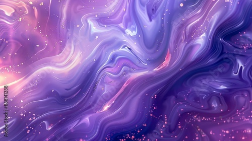 Lavender and pink abstract wallpaper with liquid patterns luminous dots and wavy shapes