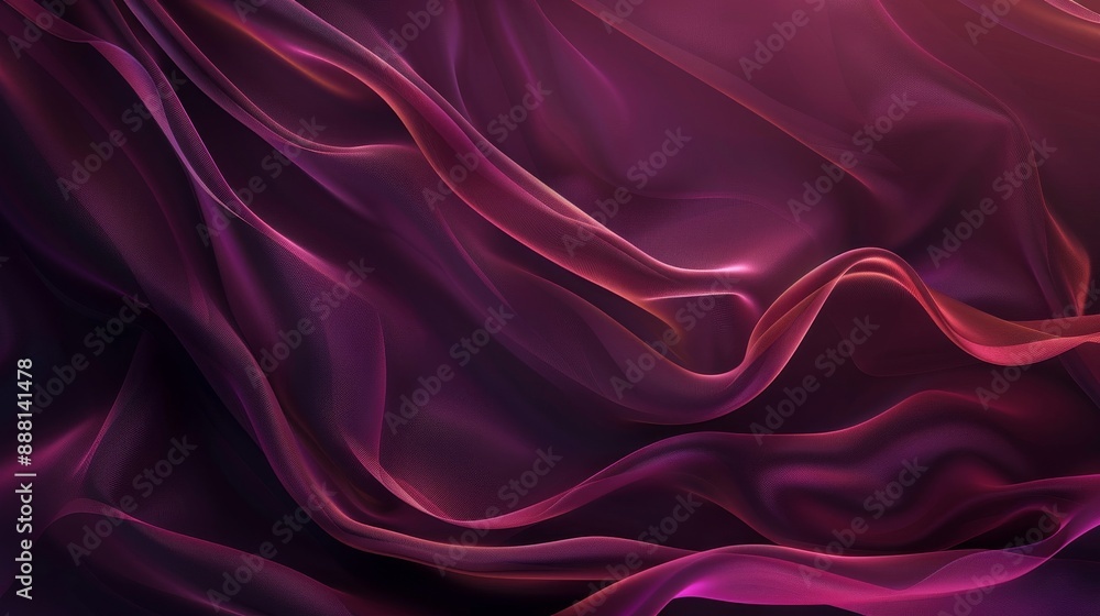 Fototapeta premium Rich color abstract background with smooth flowing shapes and glowing textures