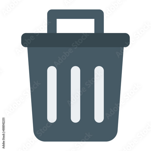 Trash Bin flat icon