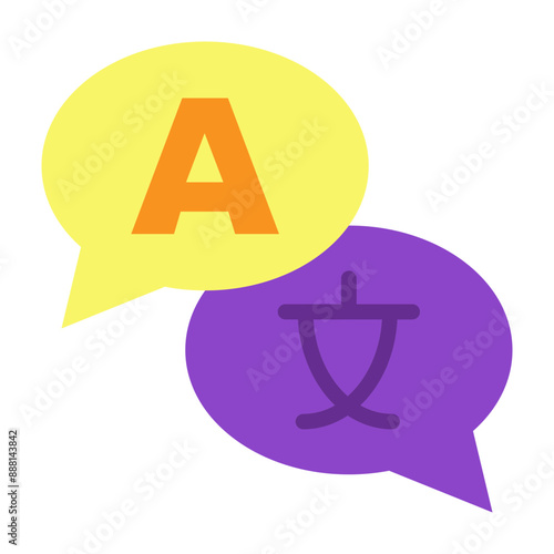 Translator Vector Flat Icon Design