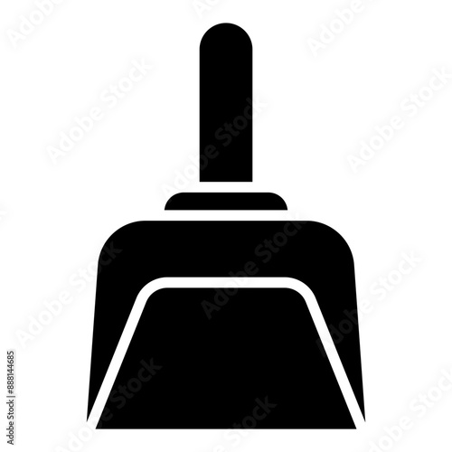 Dustpan glyph icon