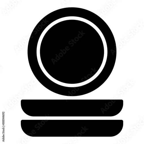 Dish glyph icon