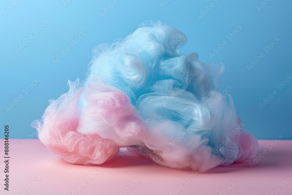 A fluffy cotton candy confection, AI generated A fluffy cotton candy confection, AI generated