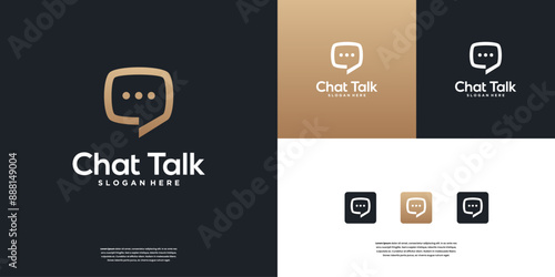 Modern Talk Logo designs template