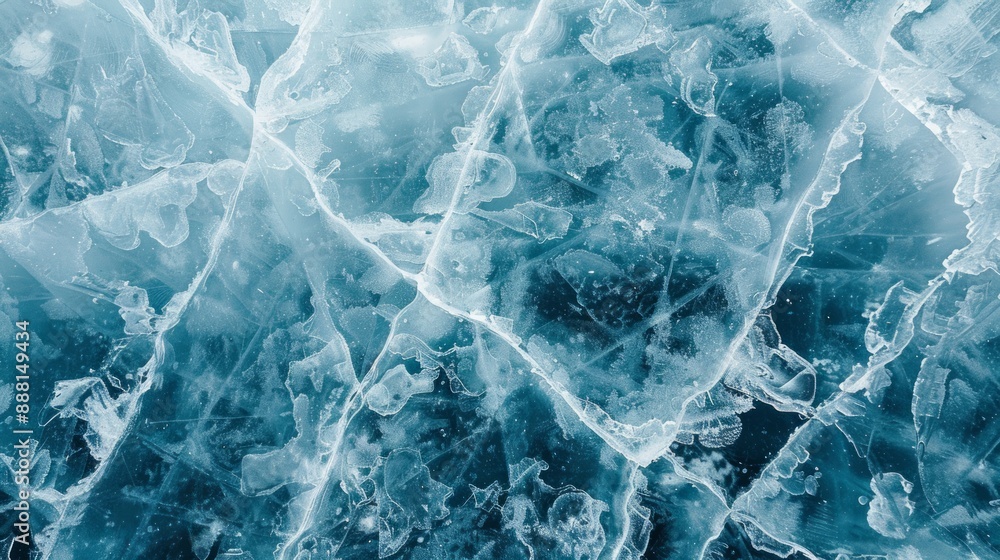 Abstract Ice Texture: A Frozen Landscape Abstract Ice Texture: A Frozen Landscape