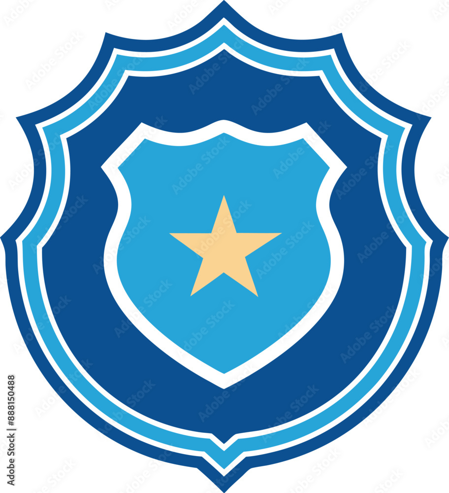 Police Badge icon vector image. Can also be used for Physical Fitness. Suitable for mobile apps, web apps and print media. Police Badge icon vector image. Can also be used for Physical Fitness. Suitable for mobile apps, web apps and print media.