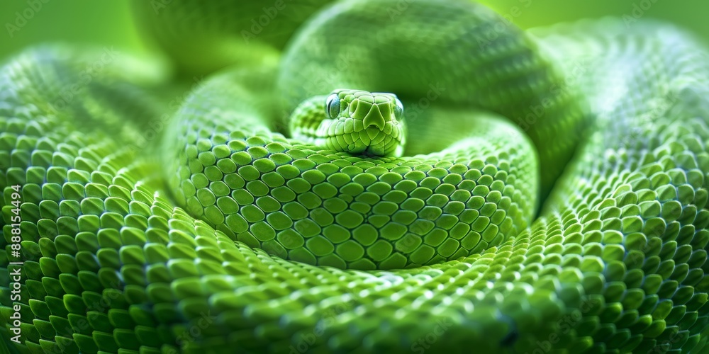 green snake , copy space concept for wallpaper or background green snake , copy space concept for wallpaper or background